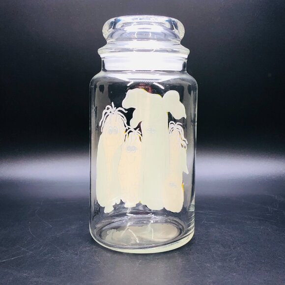 Vintage HILDI Anthropomorphic Vegetable Corn Celery Glass Jar and Bubble Lid - Picture 2 of 12